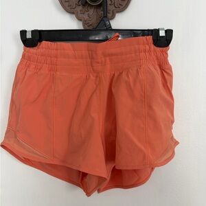 lululemon athletica Vibrant Orange Athletic Shorts